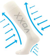 Unisex kompresní podkolenky Venom Voxx bílá