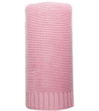 Dívčí bambusová pletená deka 40487 NEW BABY Růžová