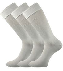 Pánské společenské ponožky - 3 páry Diplomat Lonka světle šedá