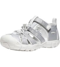 Dětské hybridní sandály SEACAMP II CNX CHILDREN KEEN silver/star white