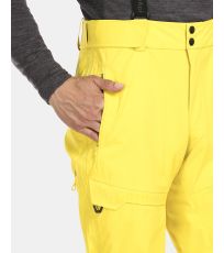 Pánské membránové lyžařské kalhoty LAZZARO-M KILPI Žlutá