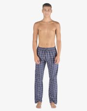 Pánské pyžamové kalhoty 79163P GINA Lékořice-šedobílá
