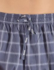 Pánské pyžamové kalhoty 79163P GINA Lékořice-šedobílá