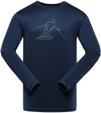 Pánské funkční triko s dlouhým rukávem LOUS ALPINE PRO perská modrá