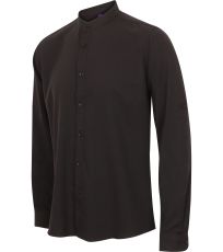 Pánská mandarínská košile s rolovatelným rukávem H592 Henbury Black