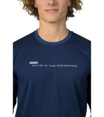 Pánské tričko s dlouhým rukávem KIRK HANNAH Patriot blue