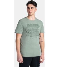 Pánské bavlněné triko PORTELA-M KILPI Tmavě zelená