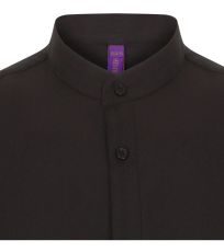 Pánská mandarínská košile s rolovatelným rukávem H592 Henbury Black
