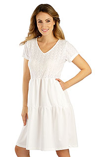 Dámské letní šaty s krátkým rukávem 5E033 LITEX Bílá