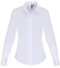 Dámská bavlněná košile s dlouhým rukávem PR344 Premier Workwear White