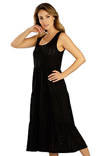 Dámské šaty na široká ramínka 5E028 LITEX černá