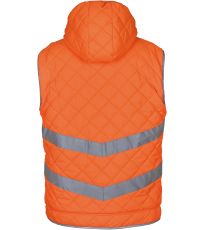 Reflexní prošívaná vesta HV007 YOKO Fluorescent Orange
