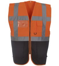 Reflexní multifunkční vesta HVW801 YOKO Fluorescent Orange