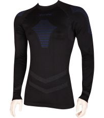 Pánské funkční tričko s dlouhým rukávem AP02 Voxx černá/modrá