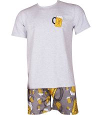 Pánské pyžamo s krátkým rukávem Koffing Lonka vzor PIVO/TISK