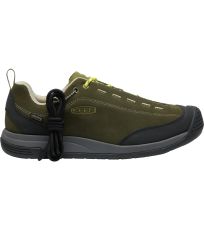 Pánské kožené celoroční boty JASPER II WP KEEN dark olive/olive drab