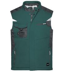 Pánská softshellová vesta JN825 James&Nicholson Dark Green