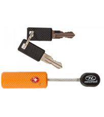 Zámek BARREL ZIP KEY LOCK Highlander oranžová