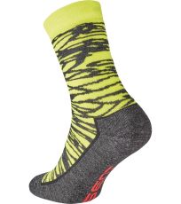 Unisex zimní ponožky OTATARA Assent černá/žlutá