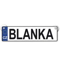 Originální SPZ cedulka se jménem BLANKA C637800009 Nekupto 