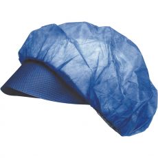 Unisex jednorázová ochranná čepice s kšiltem 100ks/bal. VAPI PEAK Cerva modrá