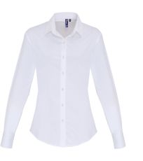 Dámská bavlněná košile s dlouhým rukávem PR344 Premier Workwear
