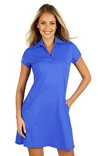 Dámské šaty s krátkým rukávem 5E174 LITEX středně modrá