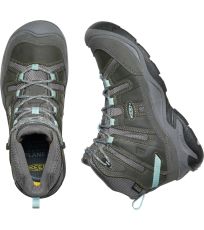 Dámská treková obuv CIRCADIA MID WP KEEN steel grey/cloud blue