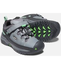 Dětská outdoorová obuv TARGHEE LOW WP C KEEN steel grey/irish green