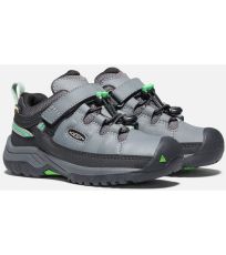 Dětská outdoorová obuv TARGHEE LOW WP C KEEN steel grey/irish green