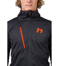 Pánská sportovní mikina NIRO HOODY HANNAH anthracite mel