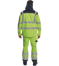 Softshellová bunda HI-VIS KNOXFIELD HVPS Cerva žlutá