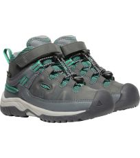 Dětské trekové boty TARGHEE MID WP CHILDREN KEEN steel grey/porcelain