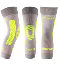 Unisex kompresní návlek na koleno - 1 ks Protect Voxx světle šedá