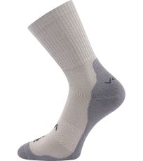 Unisex ponožky - 3 páry Barefootan froté VoXX® světle šedá