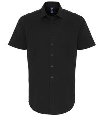 Pánská bavlněná košile s krátkým rukávem PR246 Premier Workwear Black