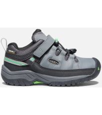 Dětská outdoorová obuv TARGHEE LOW WP C KEEN steel grey/irish green