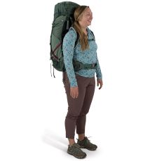 Dámský outdoorový batoh AURA AG LT 65 OSPREY koseret/darjeeling spring gren