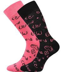 Dámské vzorované ponožky - 1-3 páry Doble mix Lonka