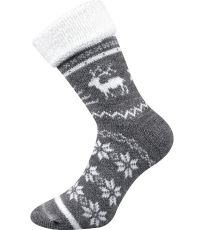 Unisex ponožky vlněné Norway Boma šedá melé